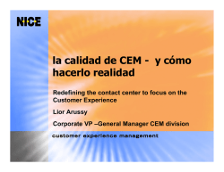 la calidad de CEM - y c&oacute;mo hacerlo realidad - Contact Forum
