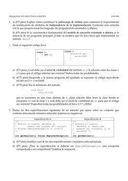 1. a) (0'5 ptos) Explica c&oacute;mo contribuye la sobrecarga de rutinas