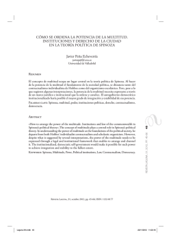 C&Oacute;MO SE ORDENA LA POTENCIA DE LA MULTITUD
