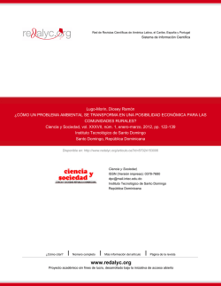 Redalyc.&iquest;C&Oacute;MO UN PROBLEMA AMBIENTAL SE TRANSFORMA