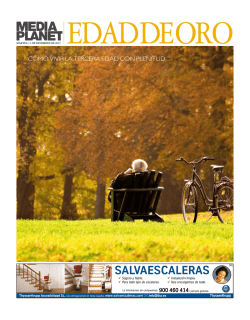 C&Oacute;MO VIVIR LA TERCERA EDAD CON PLENITUD - Mediaplanet