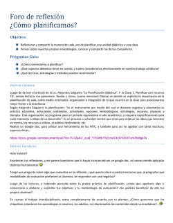 Foro de reflexi&oacute;n &iquest;C&oacute;mo planificamos? - Webnode