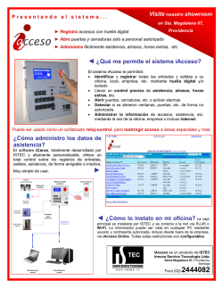 &iquest;Qu&eacute; me permite el sistema iAcceso? &iquest;C&oacute;mo administro los datos