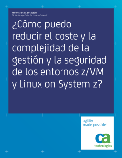 &iquest;C&oacute;mo puedo reducir el coste y la complejidad - CA Technologies