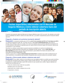 Fechas importantes relacionadas con el Mercado de Seguros