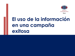 C&oacute;mo enfrentar una campa&ntilde;a electoral - icadep
