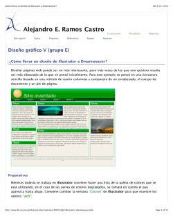 &iquest;C&oacute;mo llevar un dise&ntilde;o de Illustrator a Dreamweaver?