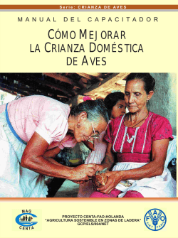 C&Oacute;MO MEJORAR LA CRIANZA DOM&Eacute;STICA DE AVES - PESA