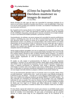 &iquest;C&oacute;mo ha logrado Harley Davidson mantener su imagen de marca?
