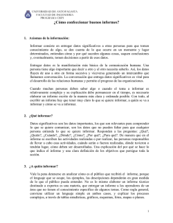 &iquest;C&oacute;mo hacer buenos informes - fisica.ru