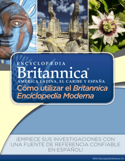 C&oacute;mo utilizar el Britannica Enciclopedia Moderna