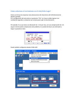 (C&oacute;mo soluciono el corrimiento en el reloj Zelio - Schneider Electric