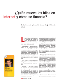 &iquest;Qui&eacute;n mueve los hilos en Internet y c&oacute;mo se financia?