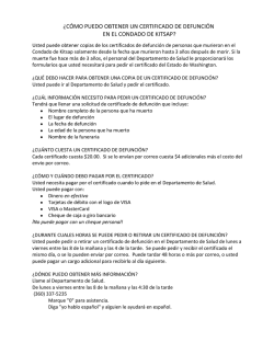 &iquest;C&Oacute;MO PUEDO OBTENER UN CERTIFICADO DE DEFUNCI&Oacute;N EN