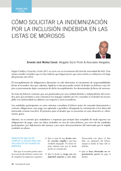 C&oacute;MO SOLICITAR LA INDEMNIzACI&oacute;N POR LA - Pic&oacute;n y asociados