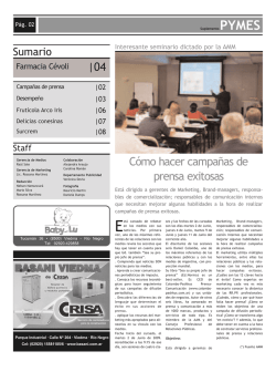 C&oacute;mo hacer campa&ntilde;as de prensa exitosas |04 - Noticias Net