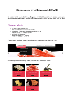 C&oacute;mo comprar en La Despensa de KENAKO - Inicio | La Despensa