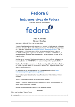 Im&aacute;genes vivas de Fedora - C&oacute;mo usar la Im&aacute;gen Viva de Fedora