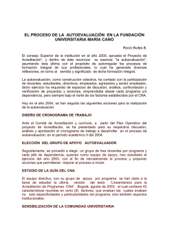 &iquest;C&Oacute;MO HACER UNA AUTOEVALUACION DE PROGRAMA