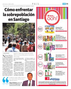 C&oacute;mo enfrentar la sobrepoblaci&oacute;n en Santiago - Papel Digital