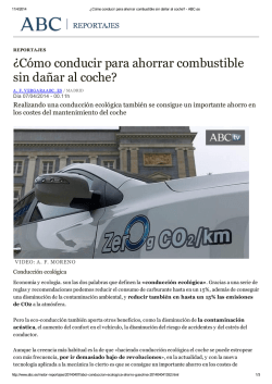 &iquest;C&oacute;mo conducir para ahorrar combustible sin da&ntilde;ar al coche? - CEA