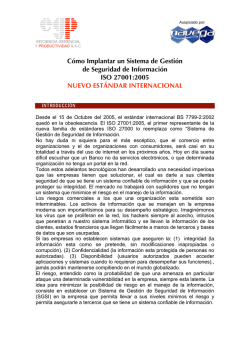 C&oacute;mo Implantar un Sistema de Gesti&oacute;n de Seguridad de