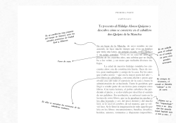 Te presento al Hidalgo Alonso Quijano y descubre c&oacute;mo se