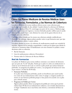 C&oacute;mo los Planes Medicare de Recetas M&eacute;dicas Usan las