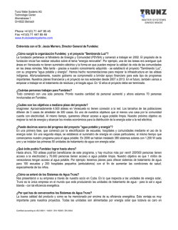 Entrevista Dr. Jesus Marrero Director de Fundelec - heliosyst