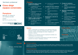 C&oacute;mo dirigir equipos comerciales - Esic