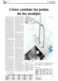 C&oacute;mo cambiar las juntas de los azulejos