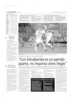 &ldquo;Con Estudiantes es un partido aparte, no importa c&oacute;mo lleg&aacute;s&rdquo;