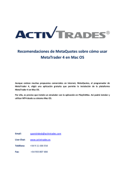 Recomendaciones de MetaQuotes sobre c&oacute;mo usar - ActivTrades