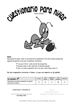 &iexcl;Hola! Nos gustar&iacute;a saber c&oacute;mo te encuentras actualmente. Para