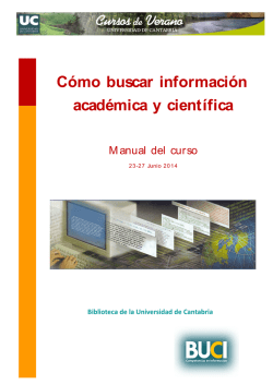 C&oacute;mo buscar informaci&oacute;n acad&eacute;mica y cient&iacute;fica - BUC