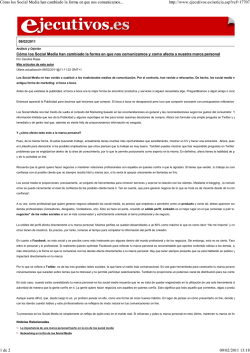 C&oacute;mo los Social Media han c... - Esic