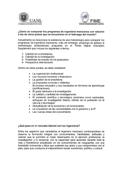 &iquest;C&oacute;mo se comparan los programas de ingenier&iacute;a mexicanos con