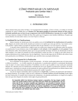 C&Oacute;MO PREPARAR UN MENSAJE - Glocal Mission