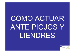 C&Oacute;MO ACTUAR ANTE PIOJOS Y LIENDRES - Osakidetza - Euskadi