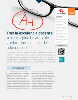 Tras la excelencia docente: &iquest;c&oacute;mo mejorar la calidad - Santillana