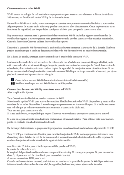 C&oacute;mo conectarse a redes Wi-Fi Wi-Fi es una tecnolog&iacute;a - excercicis