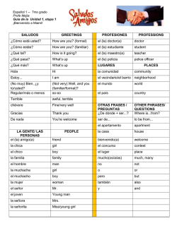 SALUDOS GREETINGS PROFESIONES PROFESSIONS &iquest;C&oacute;mo