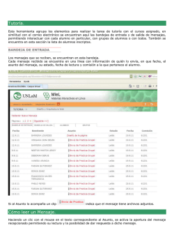 Tutor&iacute;a. C&oacute;mo leer un Mensaje. - MIeL