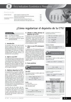 &iquest;C&oacute;mo regularizar el dep&oacute;sito de la CTS? - Revista Actualidad