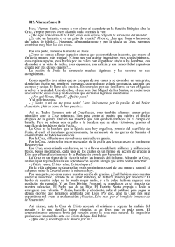 019. Viernes Santo B Hoy, Viernes Santo, vamos a ver c&oacute;mo el