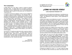 &iquest;C&Oacute;MO NO VOLVER ATR&Aacute;S NO VOLVER ATR&Aacute;S? - CCI Heredia