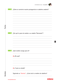 &iquest;C&oacute;mo se convierte nuestro protagonista en caballero andante