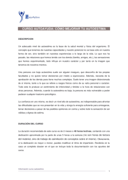 CURSO AUTOAYUDA: C&Oacute;MO MEJORAR TU - PsicoActiva