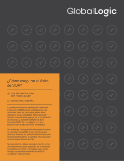 &iquest;C&oacute;mo asegurar el &eacute;xito de SOA? - GlobalLogic