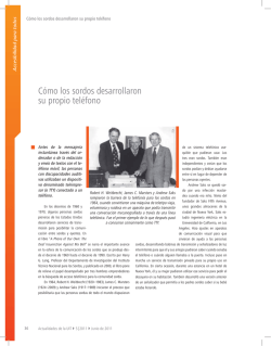 C&oacute;mo los sordos desarrollaron su propio tel&eacute;fono - ITU